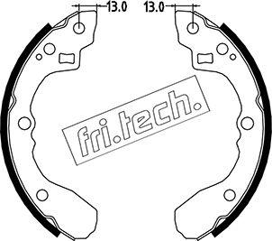 Fri.Tech. 1049.147 - Set saboti frana aaoparts.ro