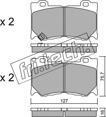 Fri.Tech. 1053.0 - Set placute frana,frana disc aaoparts.ro