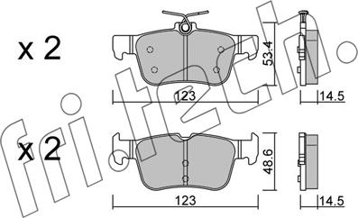Fri.Tech. 1064.2 - Set placute frana,frana disc aaoparts.ro