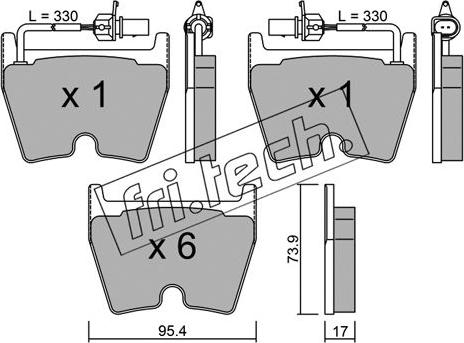 Fri.Tech. 1067.0 - Set placute frana,frana disc aaoparts.ro