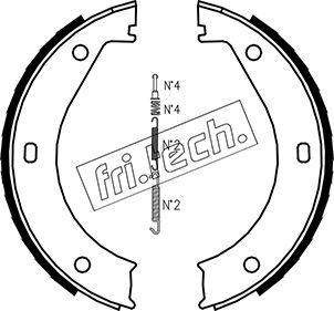 Fri.Tech. 1019.023K - Set saboti frana, frana de mana aaoparts.ro