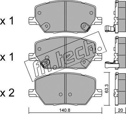 Fri.Tech. 1017.0 - Set placute frana,frana disc aaoparts.ro
