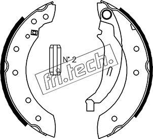 Fri.Tech. 1088.222 - Set saboti frana aaoparts.ro