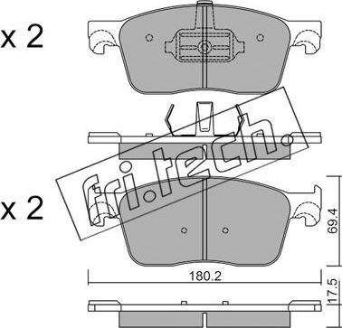 Fri.Tech. 1107.0 - Set placute frana,frana disc aaoparts.ro