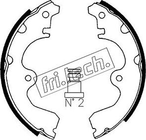 Fri.Tech. 1115.293 - Set saboti frana aaoparts.ro