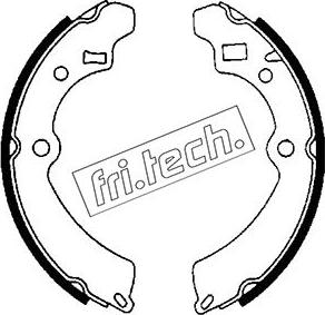 Fri.Tech. 1111.232 - Set saboti frana aaoparts.ro