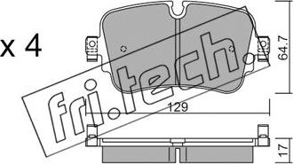 Fri.Tech. 1130.0 - Set placute frana,frana disc aaoparts.ro