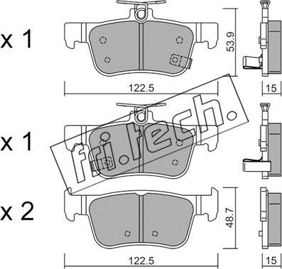 Fri.Tech. 1131.0 - Set placute frana,frana disc aaoparts.ro