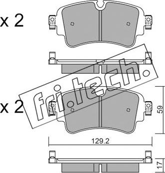 Fri.Tech. 1129.0 - Set placute frana,frana disc aaoparts.ro
