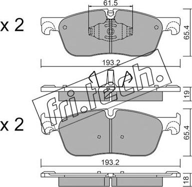 Fri.Tech. 1123.0 - Set placute frana,frana disc aaoparts.ro