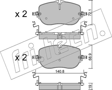 Fri.Tech. 1356.0 - Set placute frana,frana disc aaoparts.ro