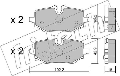 Fri.Tech. 1368.0 - Set placute frana,frana disc aaoparts.ro