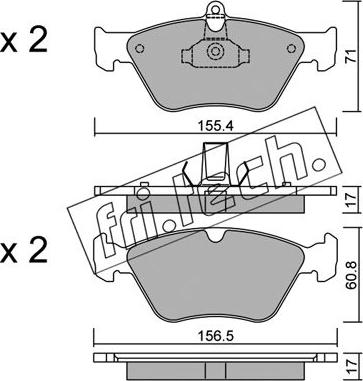 Fri.Tech. 130.0 - Set placute frana,frana disc aaoparts.ro