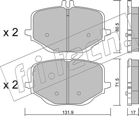 Fri.Tech. 1314.0 - Set placute frana,frana disc aaoparts.ro