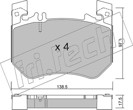 Fri.Tech. 1311.0 - Set placute frana,frana disc aaoparts.ro