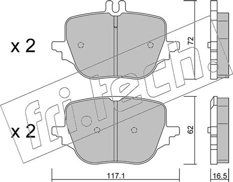 Fri.Tech. 1313.0 - Set placute frana,frana disc aaoparts.ro