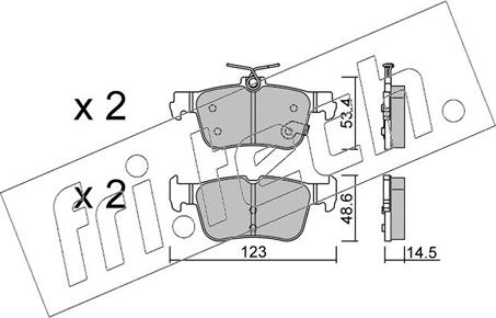 Fri.Tech. 1332.0 - Set placute frana,frana disc aaoparts.ro