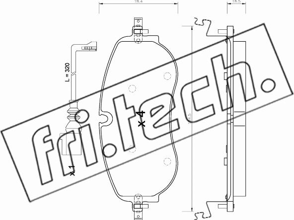 Fri.Tech. 1320.0 - Set placute frana,frana disc aaoparts.ro