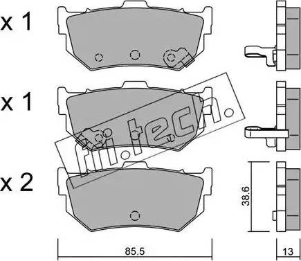 Fri.Tech. 172.0 - Set placute frana,frana disc aaoparts.ro