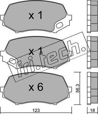 Fri.Tech. 891.0 - Set placute frana,frana disc aaoparts.ro