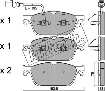 Fri.Tech. 848.0 - Set placute frana,frana disc aaoparts.ro
