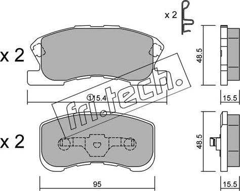 Fri.Tech. 390.0 - Set placute frana,frana disc aaoparts.ro