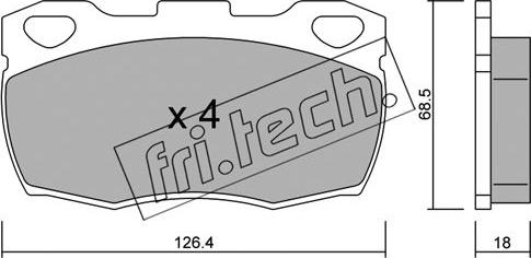 Valeo 302485 - Set placute frana,frana disc aaoparts.ro