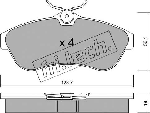Fri.Tech. 338.0 - Set placute frana,frana disc aaoparts.ro