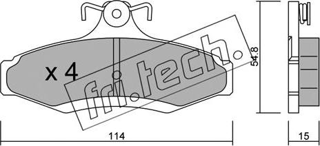 Fri.Tech. 378.0 - Set placute frana,frana disc aaoparts.ro
