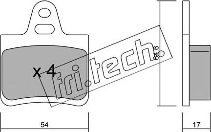 Fri.Tech. 293.0 - Set placute frana,frana disc aaoparts.ro