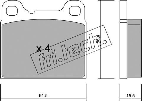 Fri.Tech. 209.0 - Set placute frana,frana disc aaoparts.ro