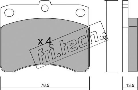 Fri.Tech. 210.0 - Set placute frana,frana disc aaoparts.ro