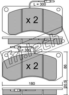 Fri.Tech. 281.0 - Set placute frana,frana disc aaoparts.ro