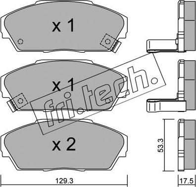 Fri.Tech. 234.0 - Set placute frana,frana disc aaoparts.ro