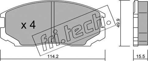 Fri.Tech. 230.0 - Set placute frana,frana disc aaoparts.ro
