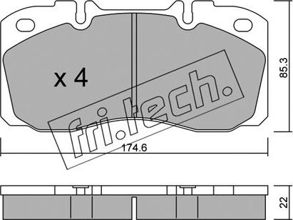 Fri.Tech. 277.0 - Set placute frana,frana disc aaoparts.ro