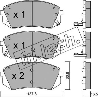 Fri.Tech. 799.0 - Set placute frana,frana disc aaoparts.ro