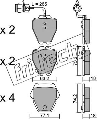 Fri.Tech. 790.0 - Set placute frana,frana disc aaoparts.ro