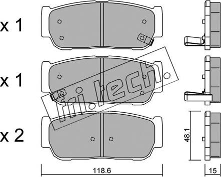 Fri.Tech. 743.0 - Set placute frana,frana disc aaoparts.ro