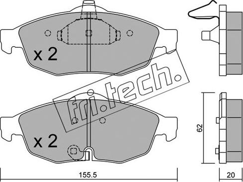 Fri.Tech. 731.0 - Set placute frana,frana disc aaoparts.ro