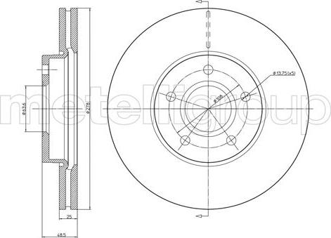 Fri.Tech. BD0985 - Disc frana aaoparts.ro