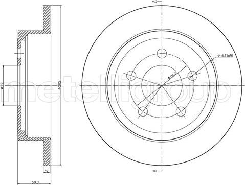 TRW DF6386 - Disc frana aaoparts.ro