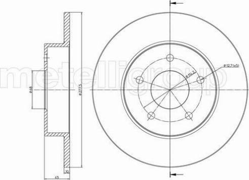 Blue Print ADN143104 - Disc frana aaoparts.ro