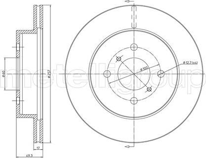 ATE 24.0117-0108.1 - Disc frana aaoparts.ro