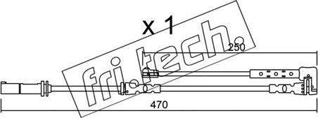 Fri.Tech. SU.338 - Senzor de avertizare,uzura placute de frana aaoparts.ro