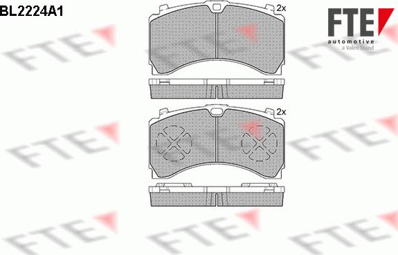 FTE 9500077 - Set placute frana,frana disc aaoparts.ro