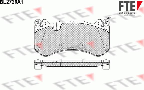 FTE 9010949 - Set placute frana,frana disc aaoparts.ro