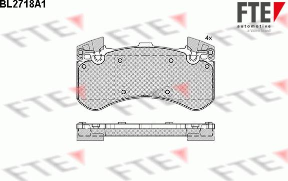 FTE 9010943 - Set placute frana,frana disc aaoparts.ro