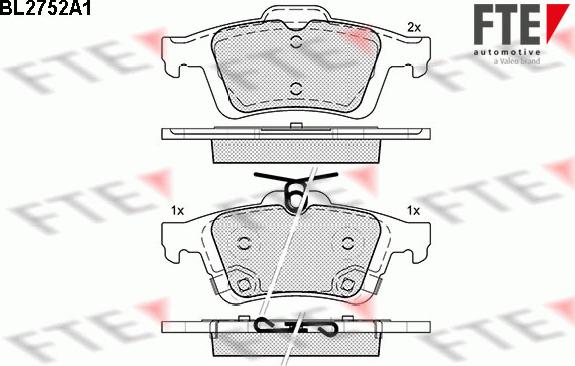 FTE 9010960 - Set placute frana,frana disc aaoparts.ro