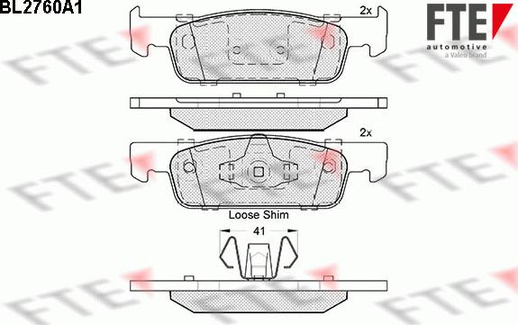 FTE 9010967 - Set placute frana,frana disc aaoparts.ro